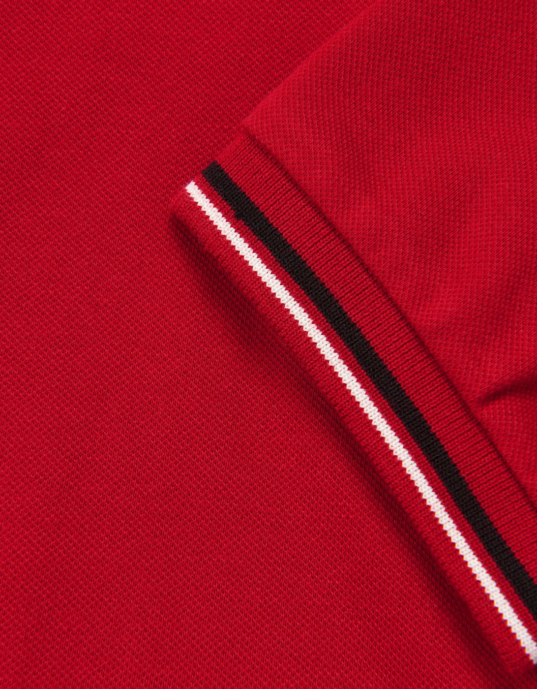 Boys Logo Polo Shirt in Red