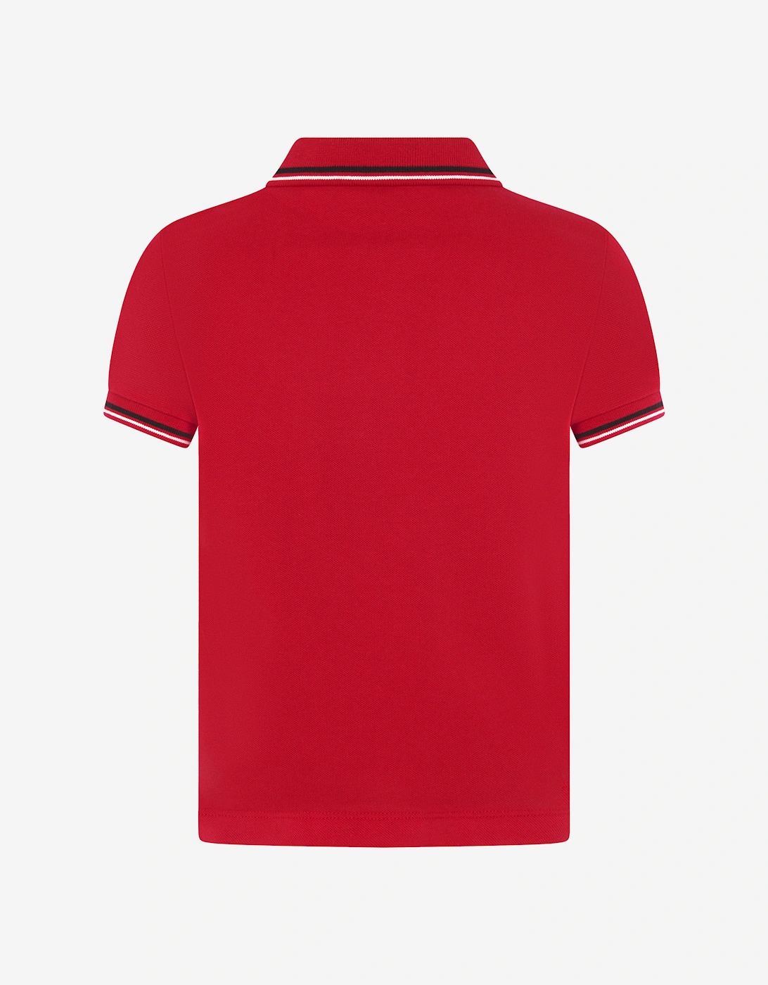 Boys Logo Polo Shirt in Red