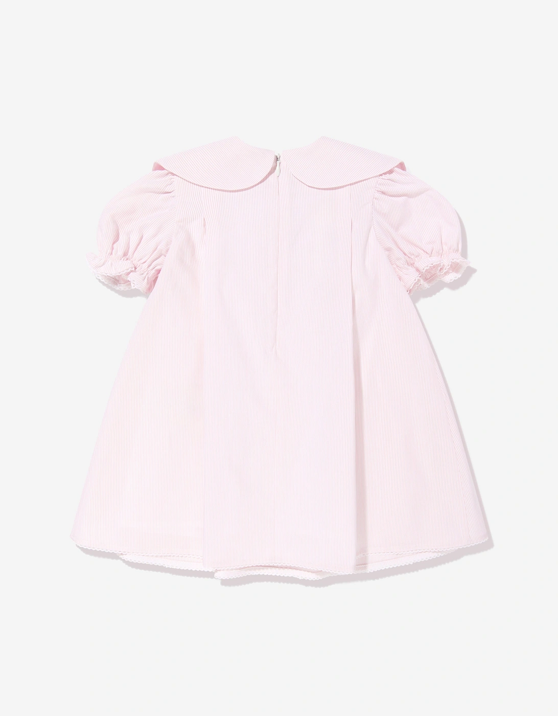 Baby Girls Striped Bow Dress in Pink
