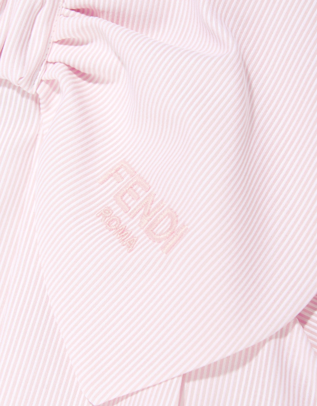 Baby Girls Striped Bow Dress in Pink