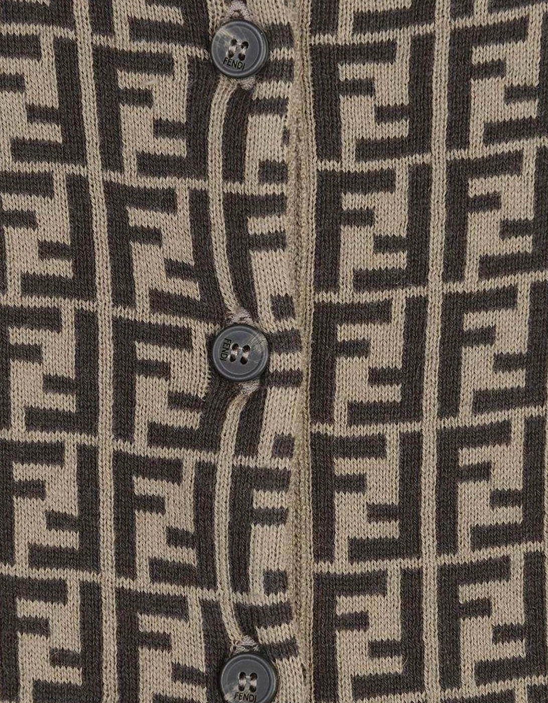 Baby Cotton & Cashmere Romper in Brown