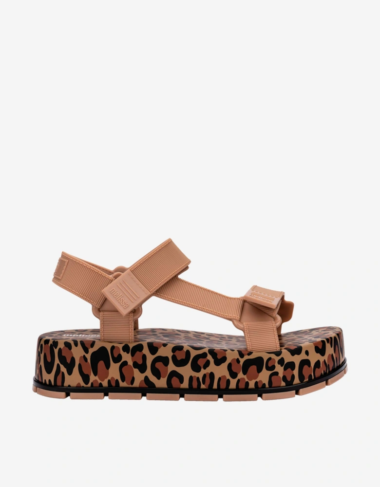 Girls Flowing Papete Sandals in Beige