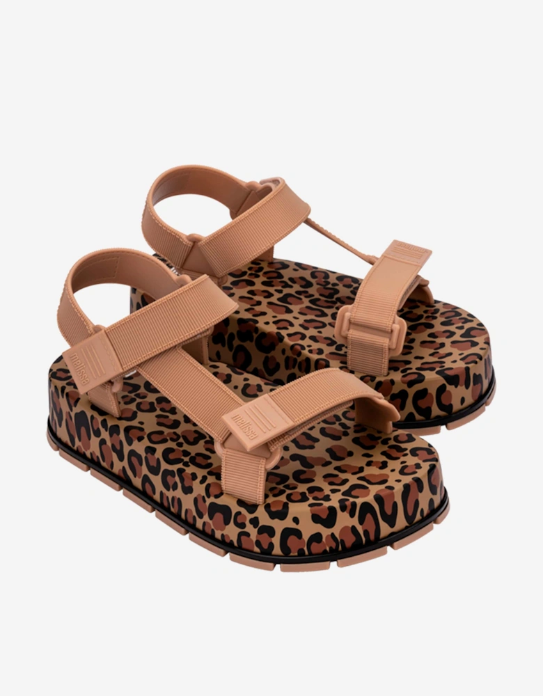 Girls Flowing Papete Sandals in Beige