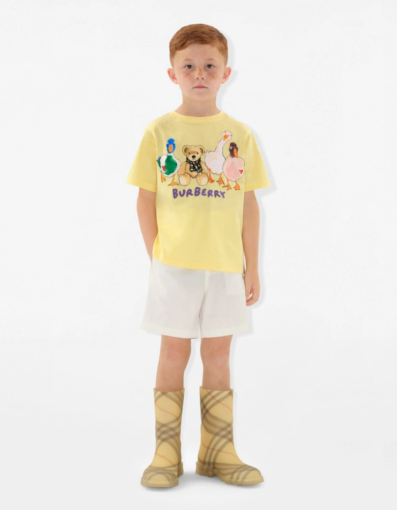 Boys Teddy and Friends T-Shirt in Yellow