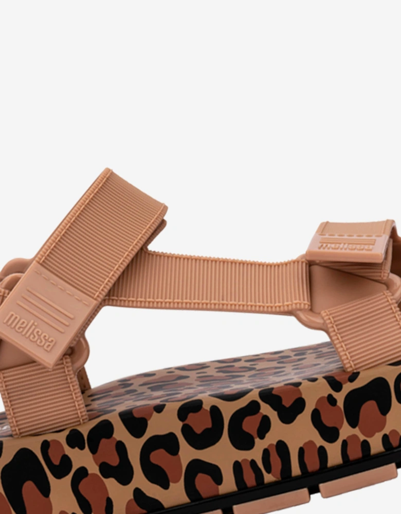 Girls Flowing Papete Sandals in Beige