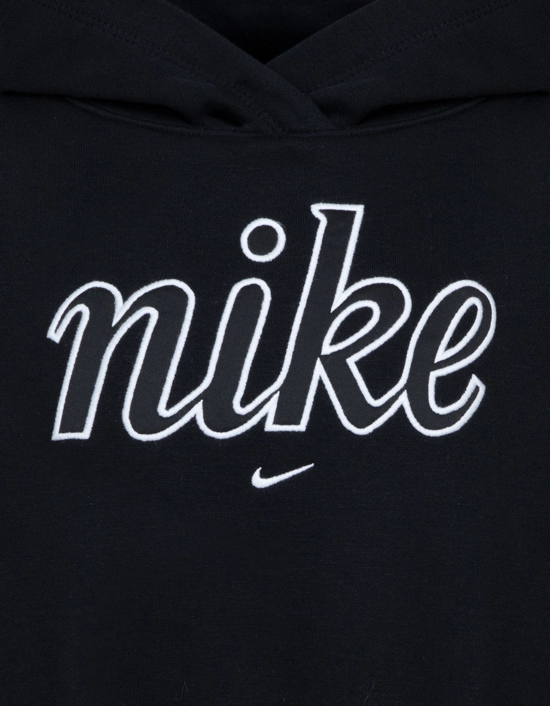 Girls NSW Club Fleece Boxy Hoodie in Black