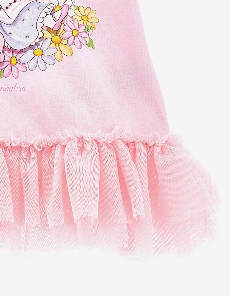 Baby Girls Alice In Wonderland T-Shirt in Pink