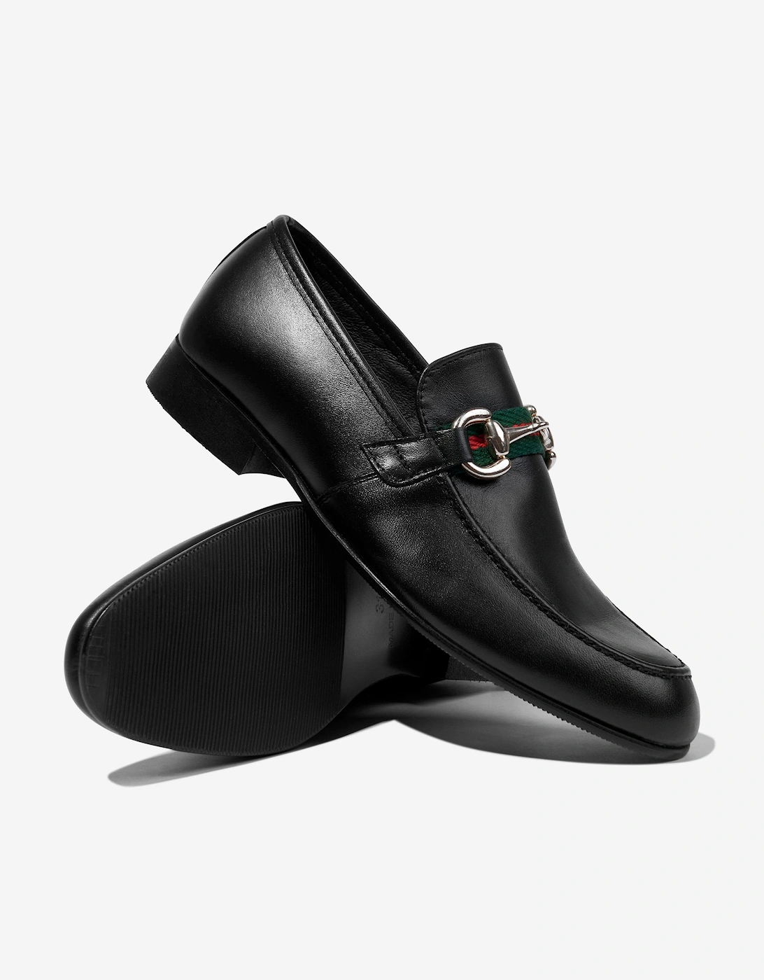 Boys Leather Loafers in Black