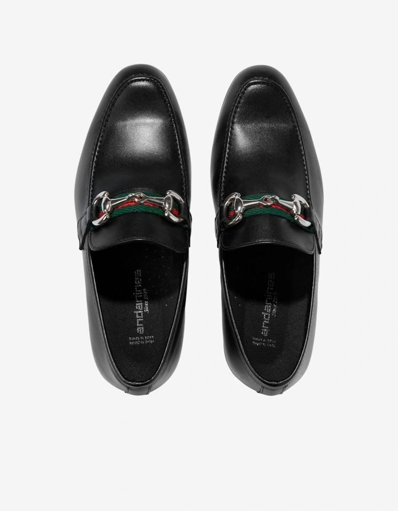 Boys Leather Loafers in Black