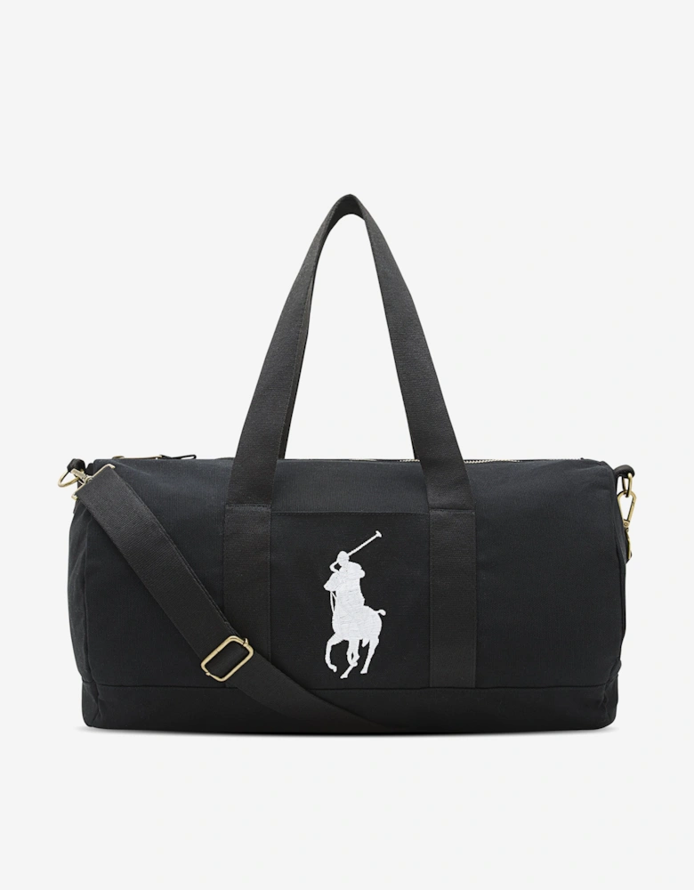 Boys Polo Player Duffle Bag in Black (47cm)