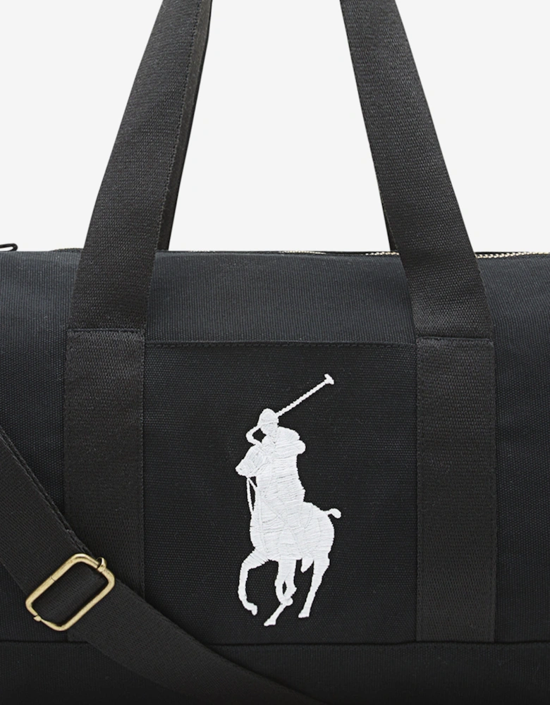Boys Polo Player Duffle Bag in Black (47cm)