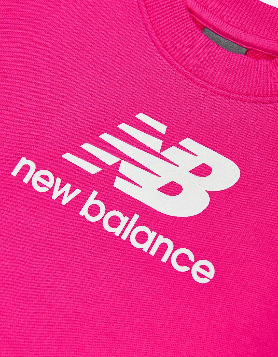 Girls French Terry Stacked Logo Sweatshirt in Pink