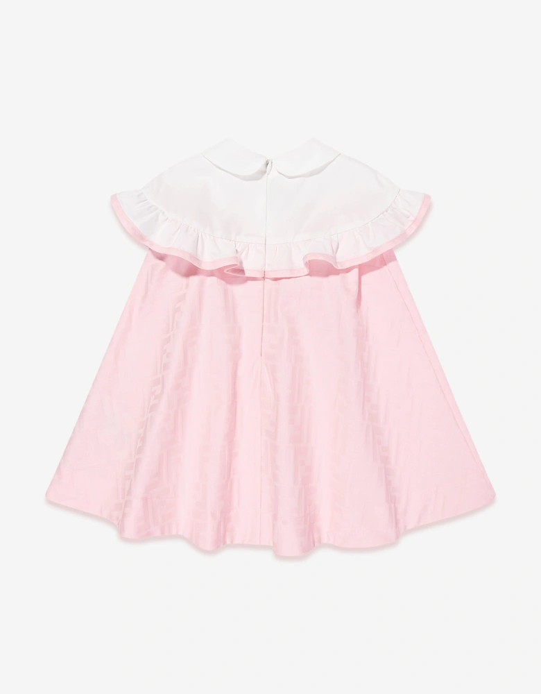 Baby Girls FF Jacquard Logo Dress in Pink