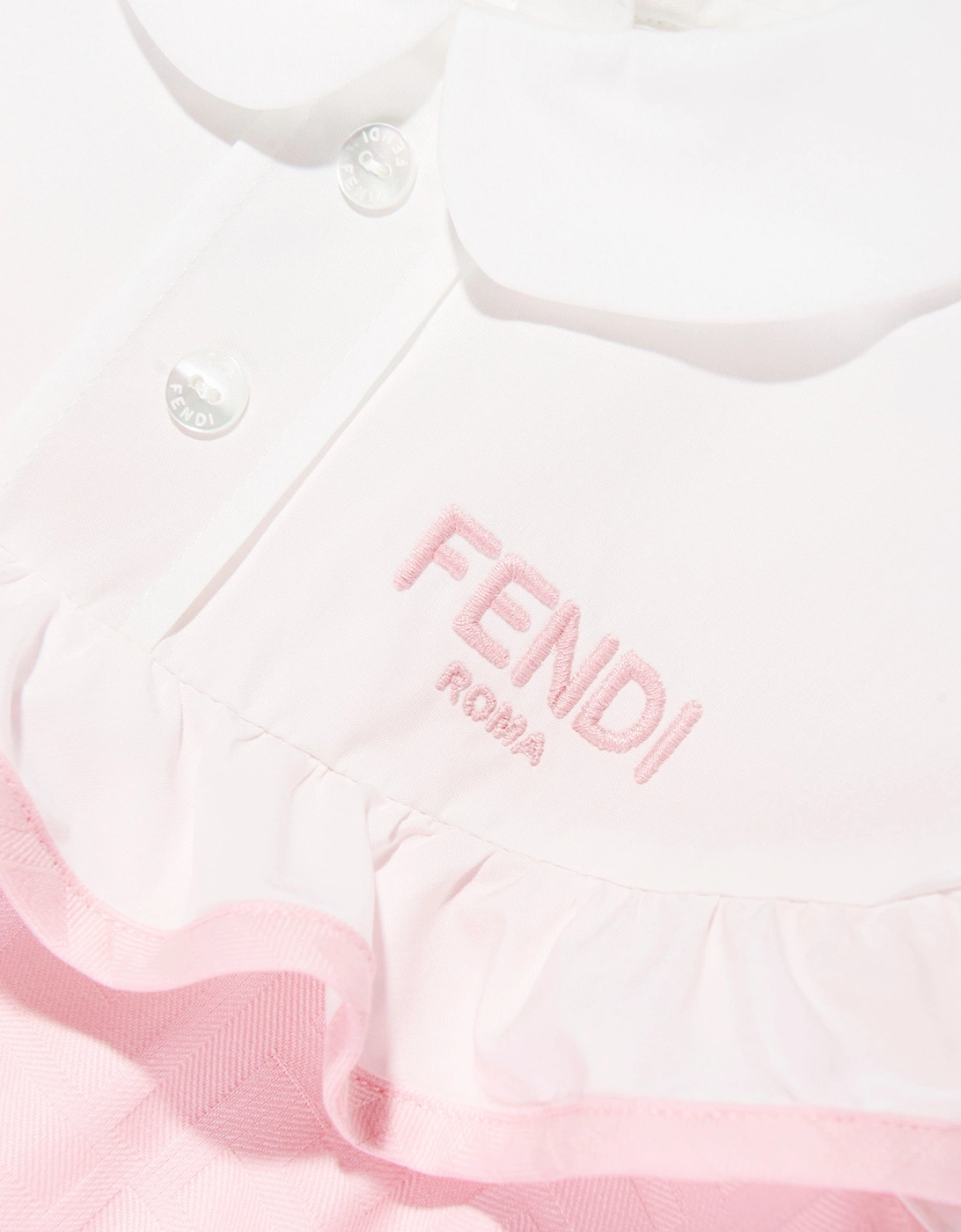 Baby Girls FF Jacquard Logo Dress in Pink