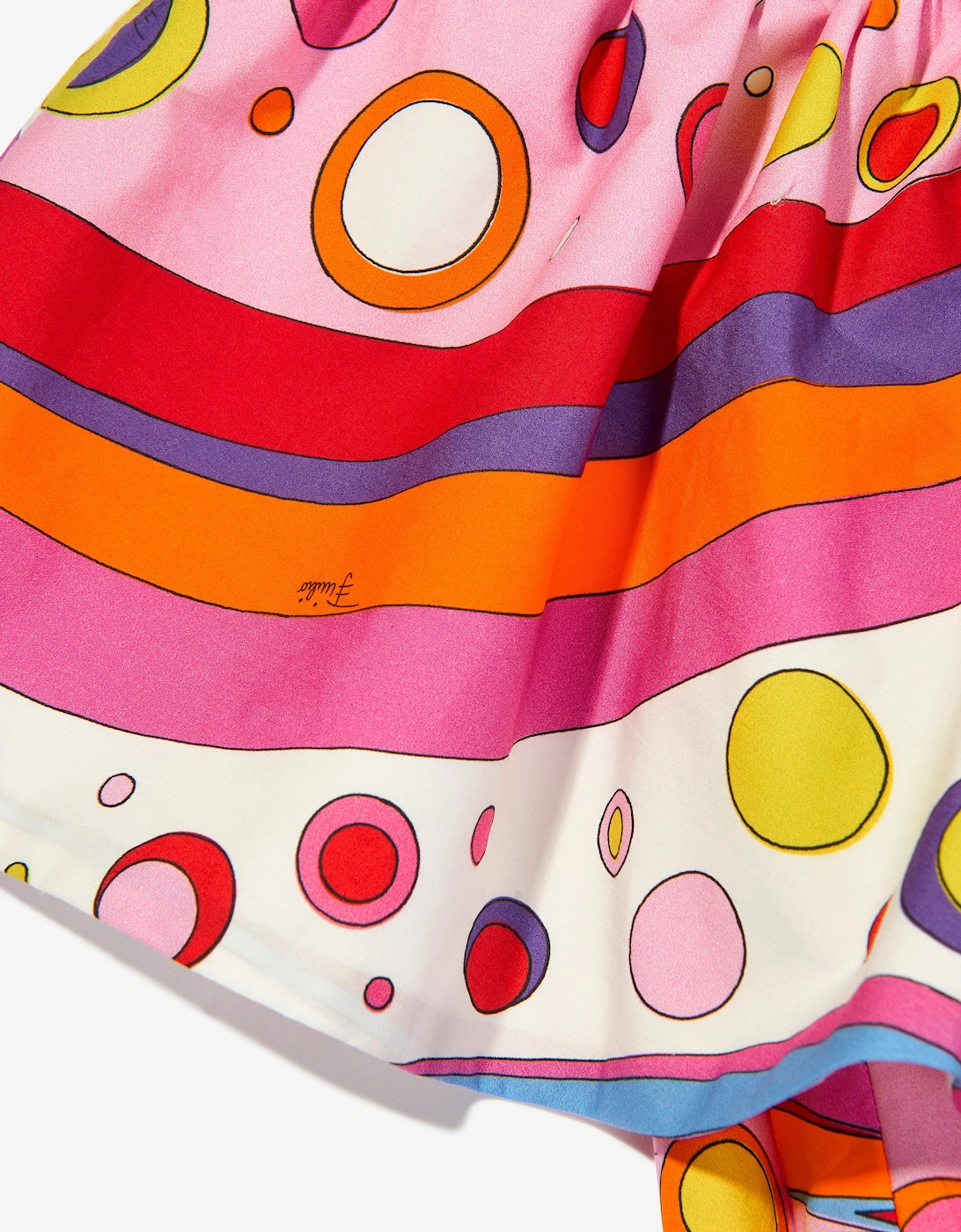 Girls Fontane Print Ruffle Dress in Multicolour