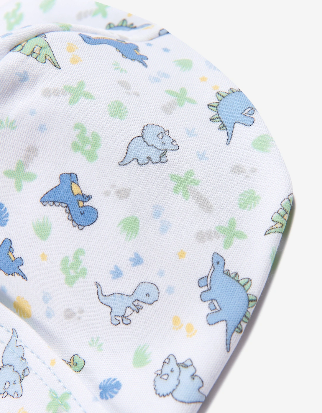 Baby Boys Dinoland Beanie Hat in White