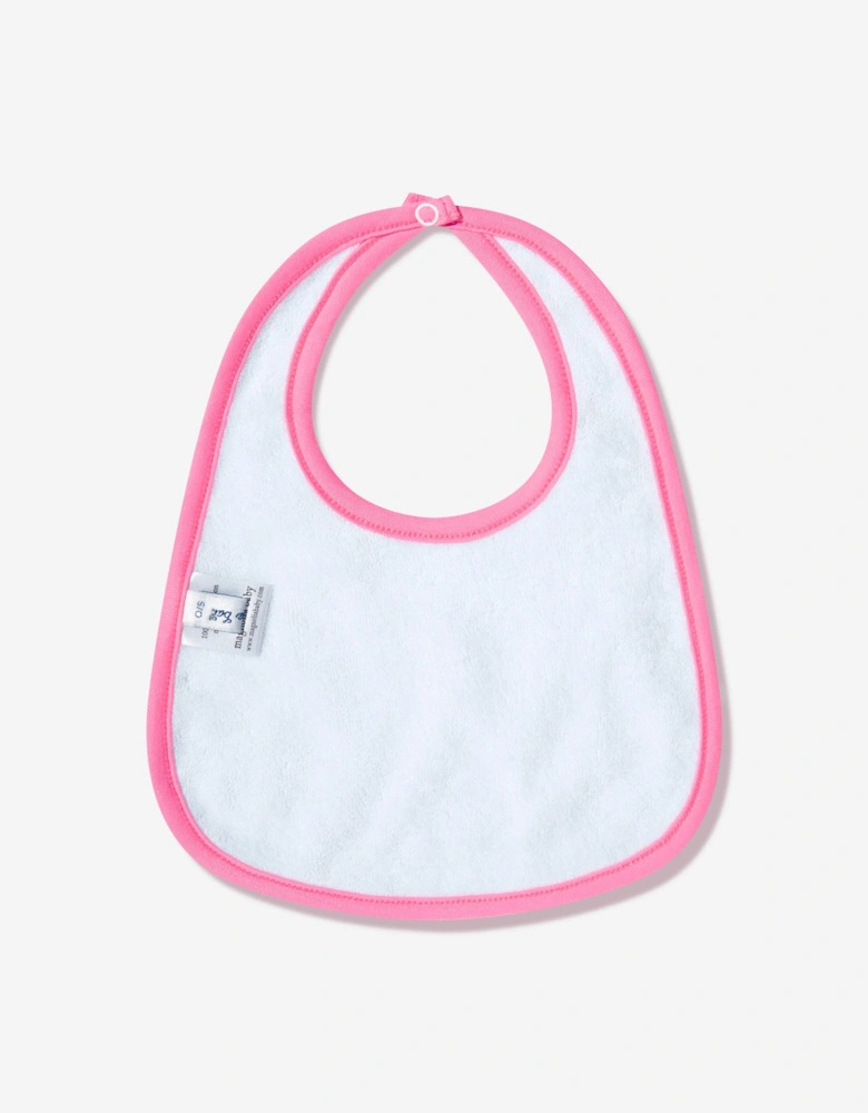 Baby Girls Dreamy Unicorns Bib in Pink