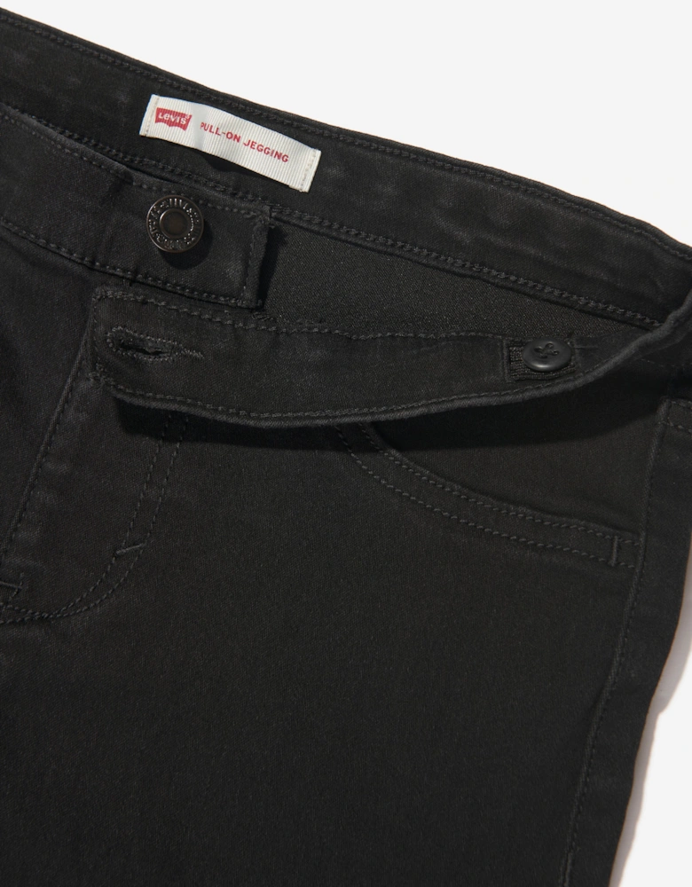 Girls Pull On Jeggings in Black