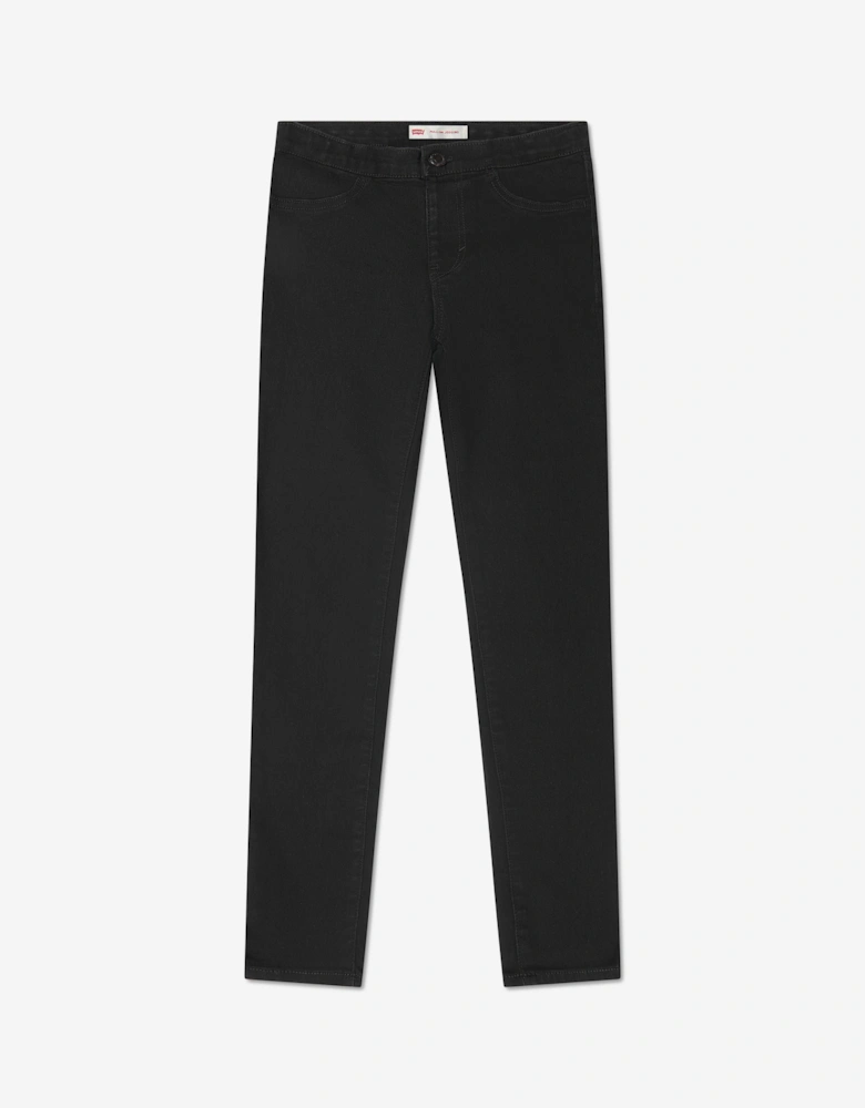 Girls Pull On Jeggings in Black