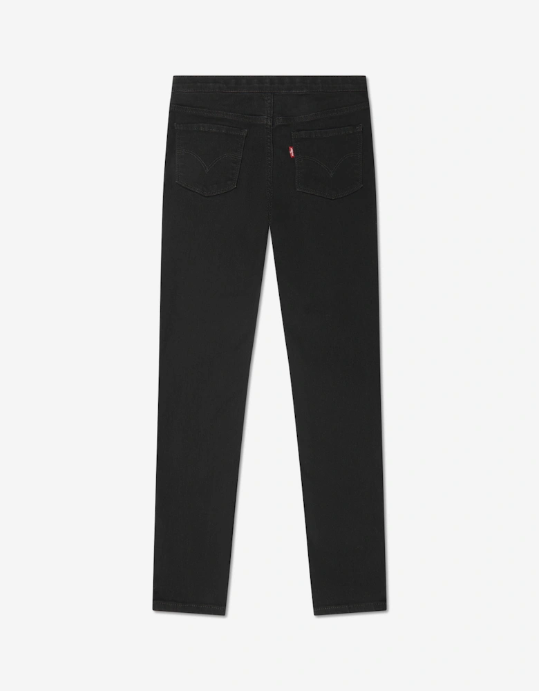 Girls Pull On Jeggings in Black