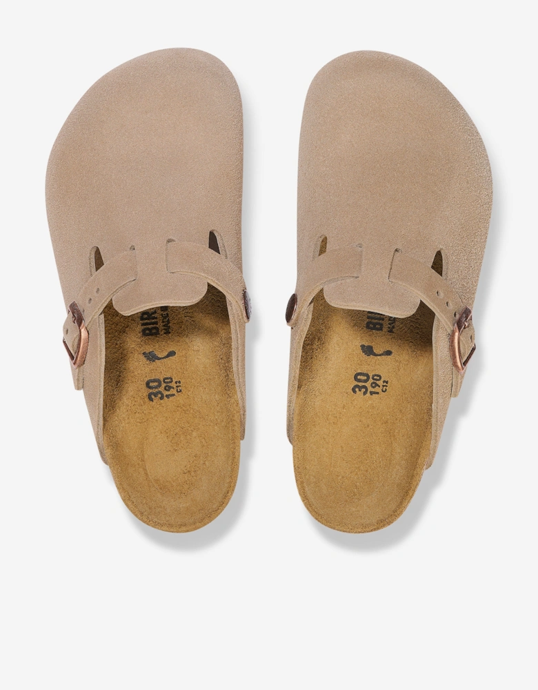 BIRKENSTOCK Kids Boston Clog Sandals in Beige