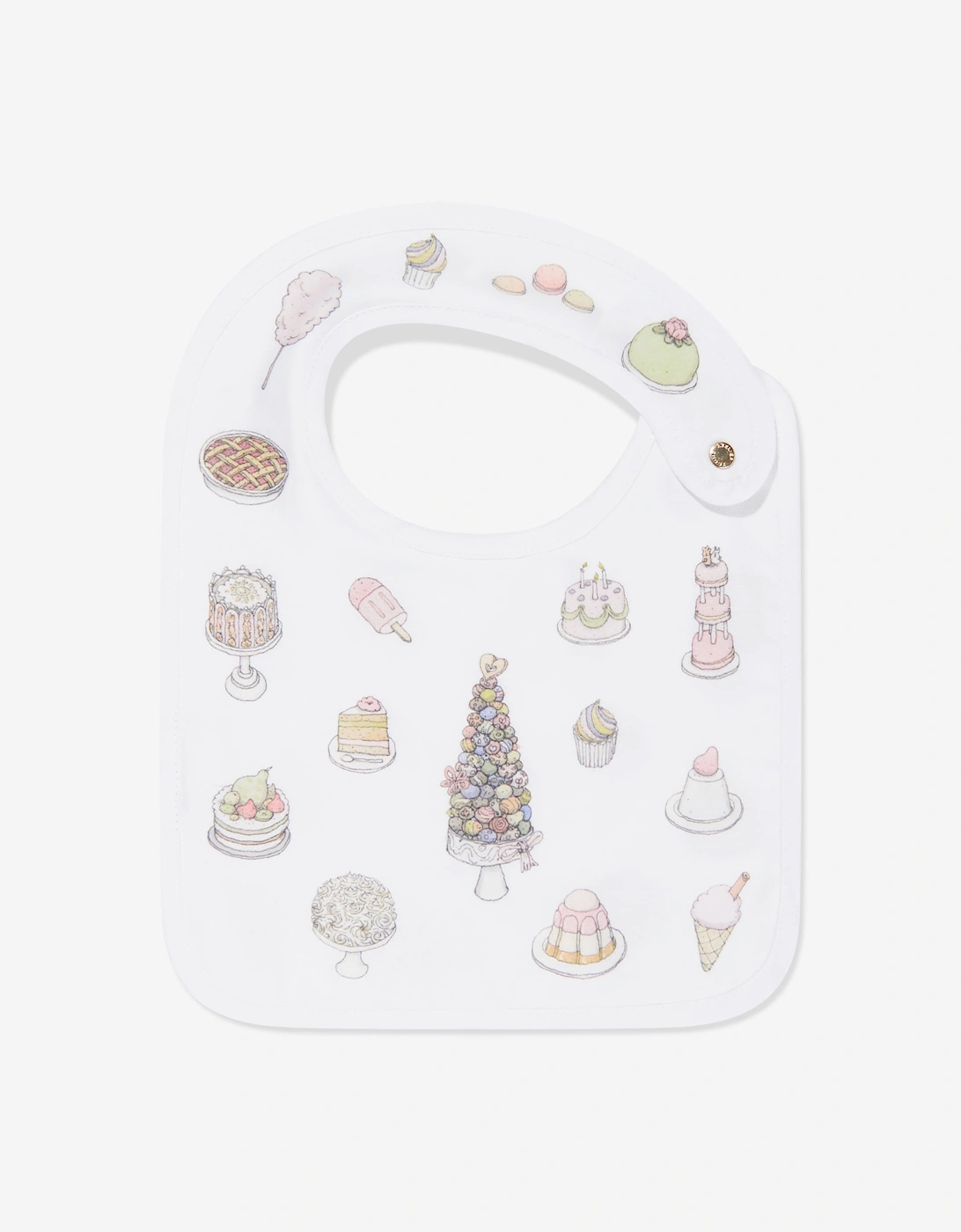 Baby Girls Sweetie Pie Carré and Satin Bibs Set in Pink