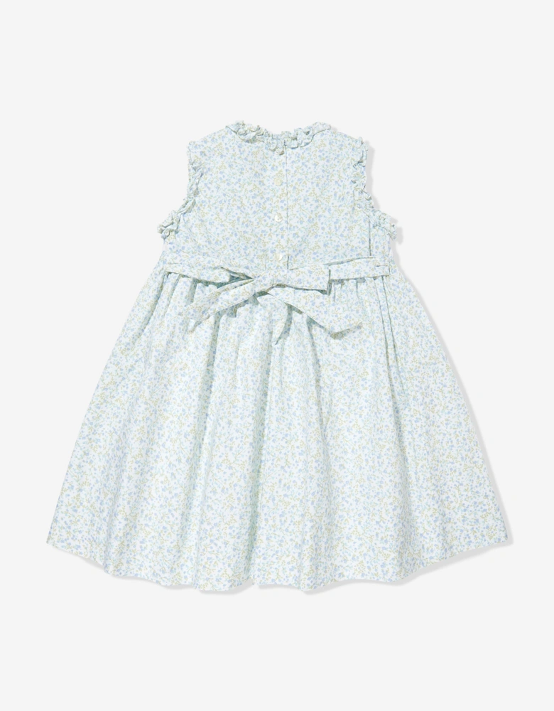 Girls Smocked Dress in Blue