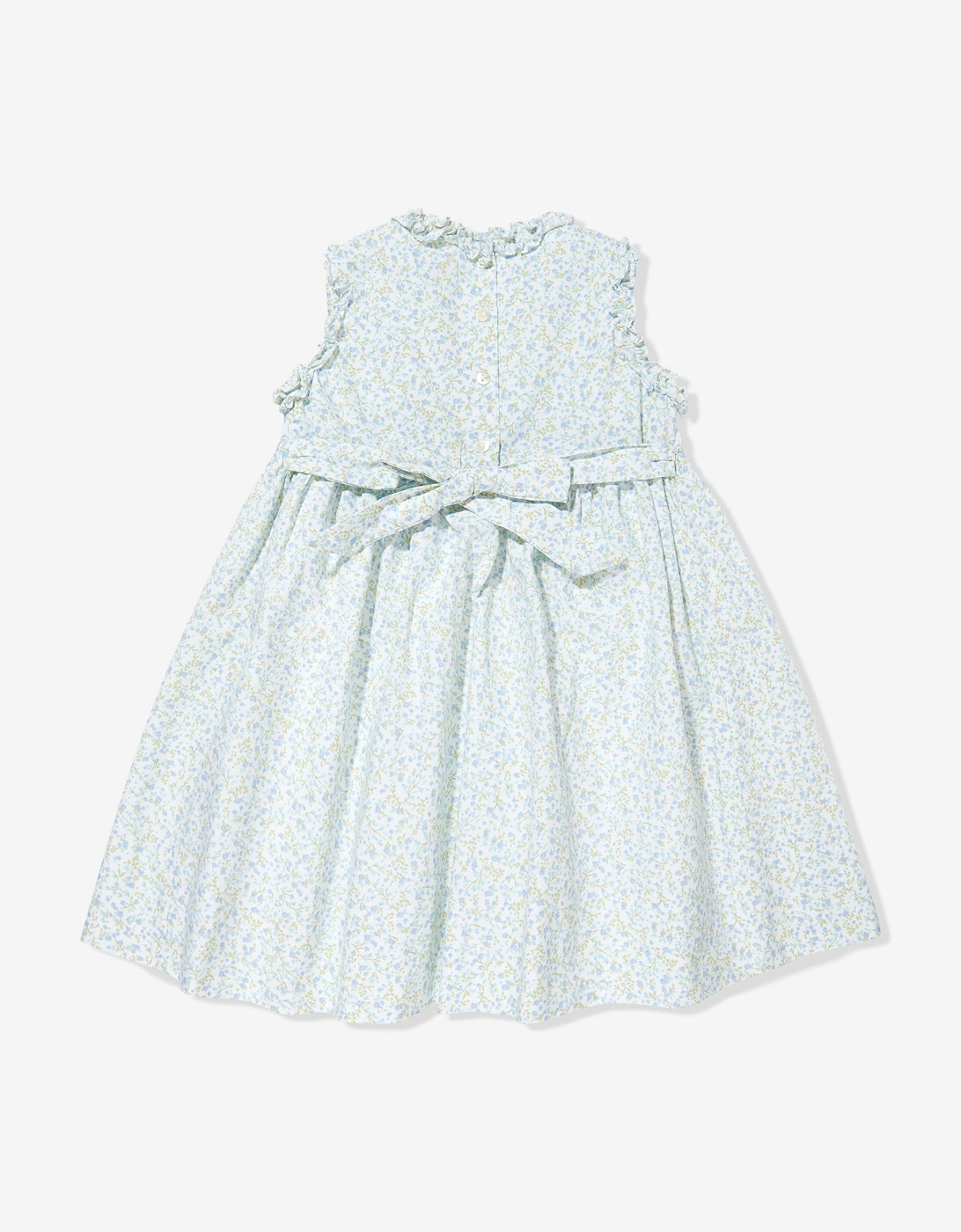 Girls Smocked Dress in Blue