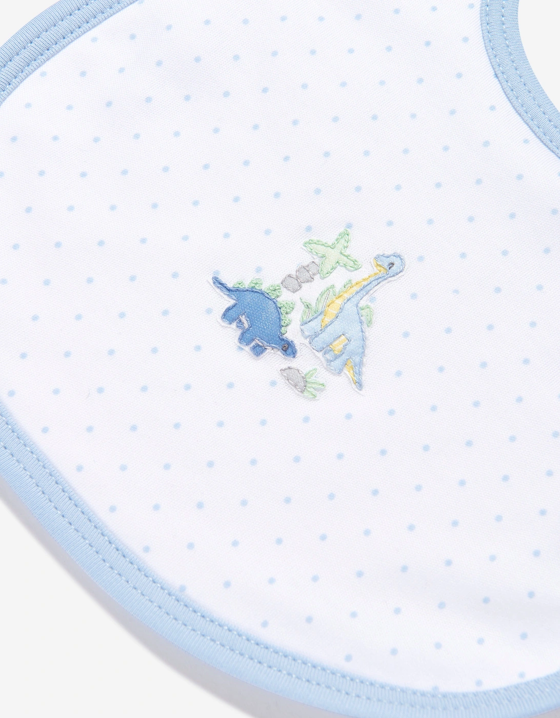 Baby Boys Dinoland Embroidered Bin in White