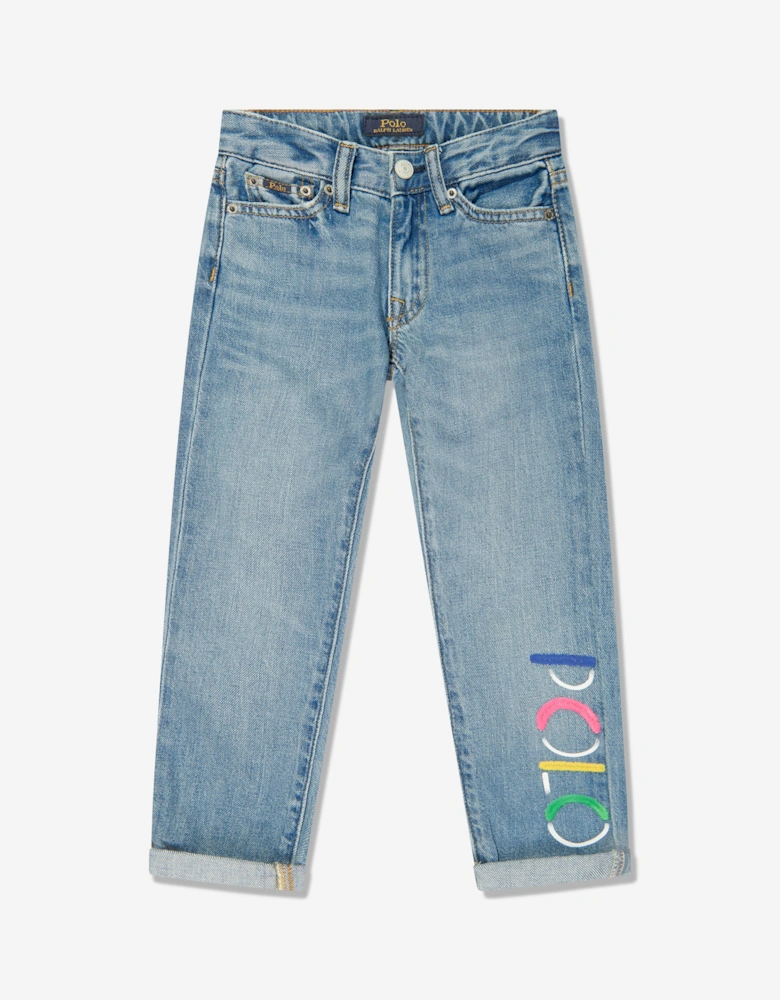 Girls Polo Boyfriend Jeans in Blue