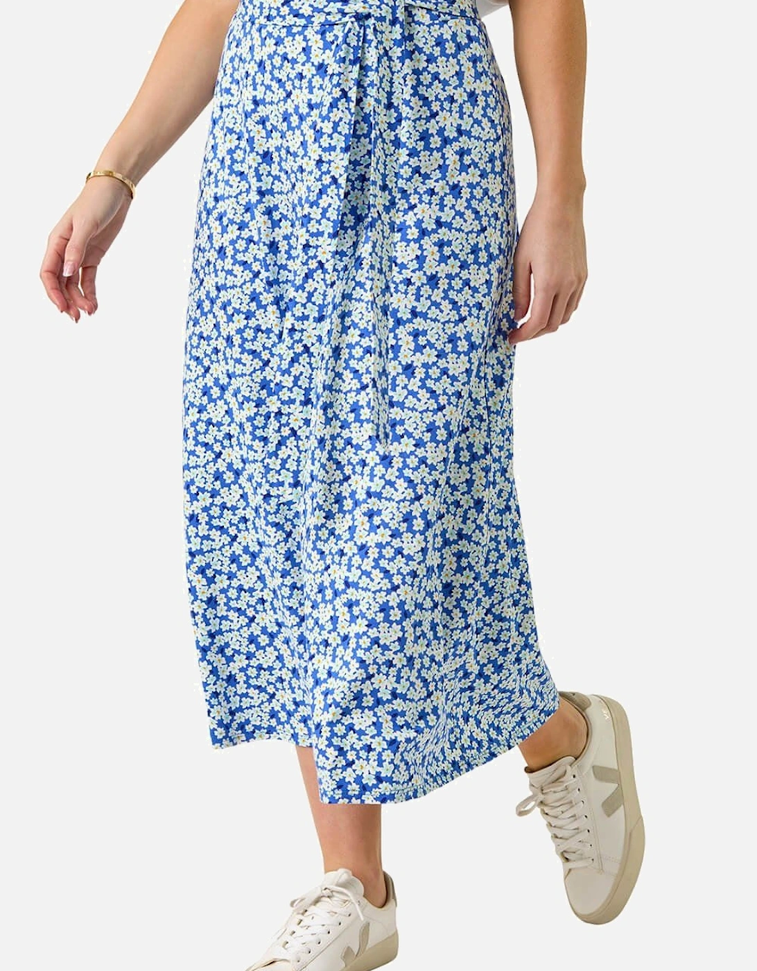 Petite Ditsy Floral Tie Waist Skirt, 2 of 1