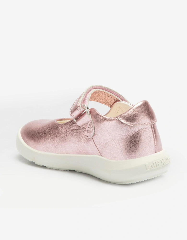 Girls Kayla Leather Pumps in Pink