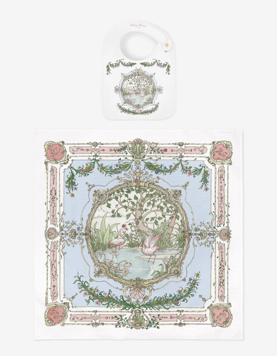 Baby Tapestry - The Original Carré and Satin Bib Set in Multicolour, 5 of 4