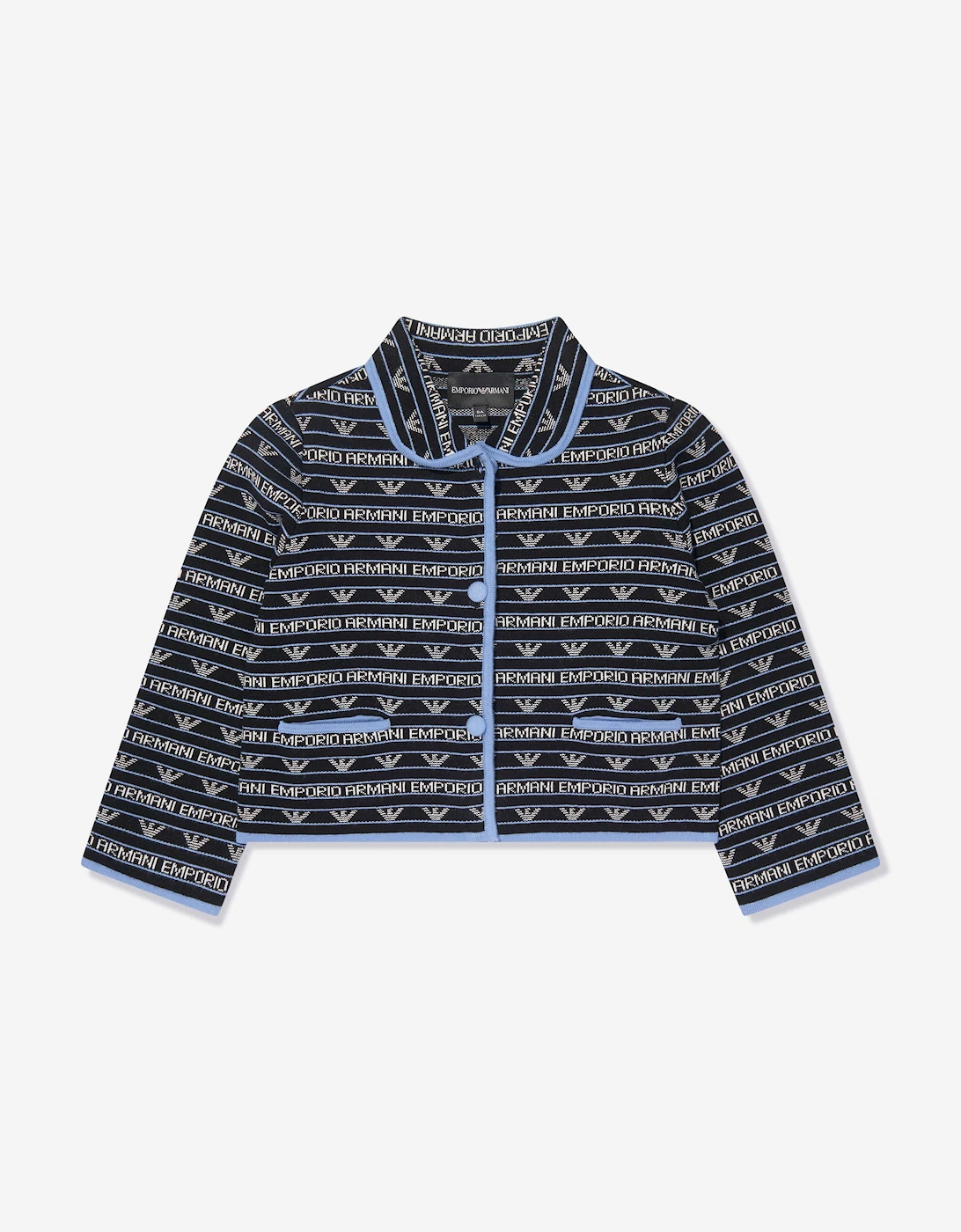 Girls Logo Jacket In Navy, 6 of 5