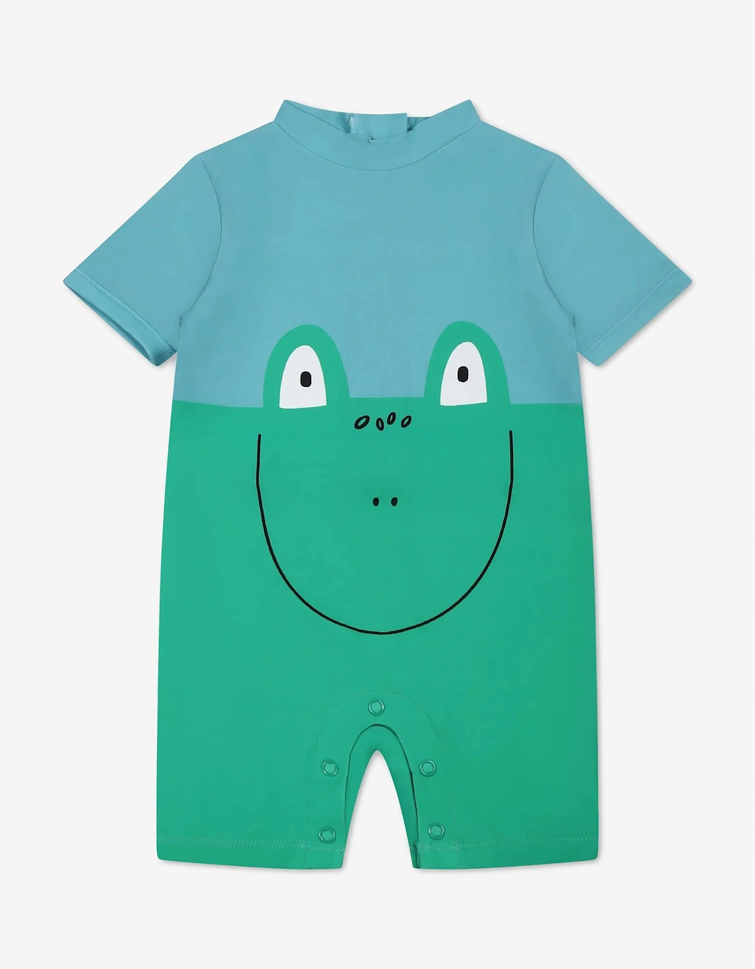 Baby Boys Frog All In One Swimsuit in Green, 5 of 4