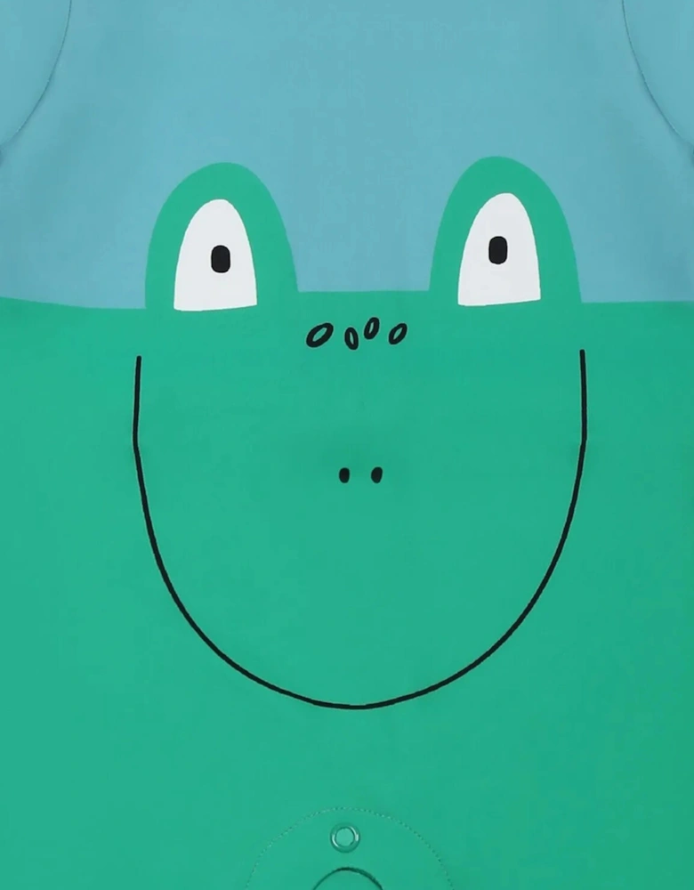 Baby Boys Frog All In One Swimsuit in Green