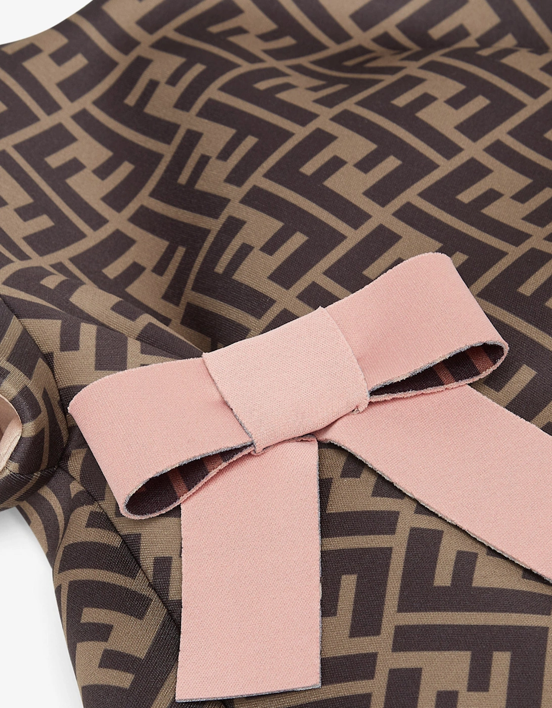 Girls Neoprene FF Logo Bow Dress