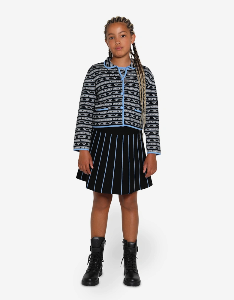 Girls Logo Jacket In Navy