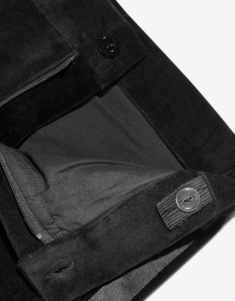 Boys Cotton Trousers in Black