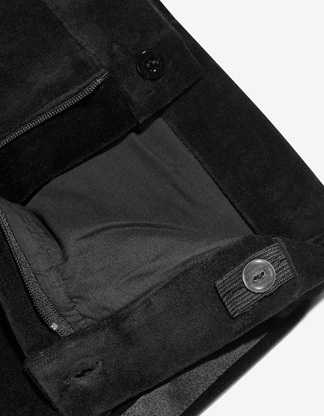 Boys Cotton Trousers in Black