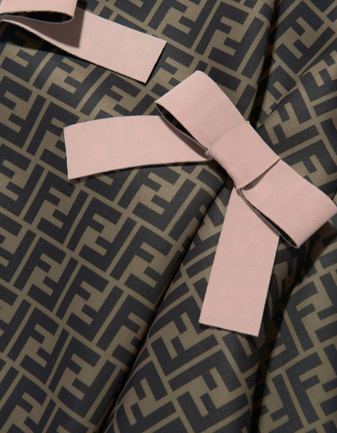 Girls Neoprene FF Logo Bow Dress
