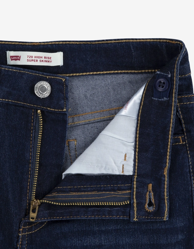 Girls 720 High Rise Super Skinny Jeans in Blue