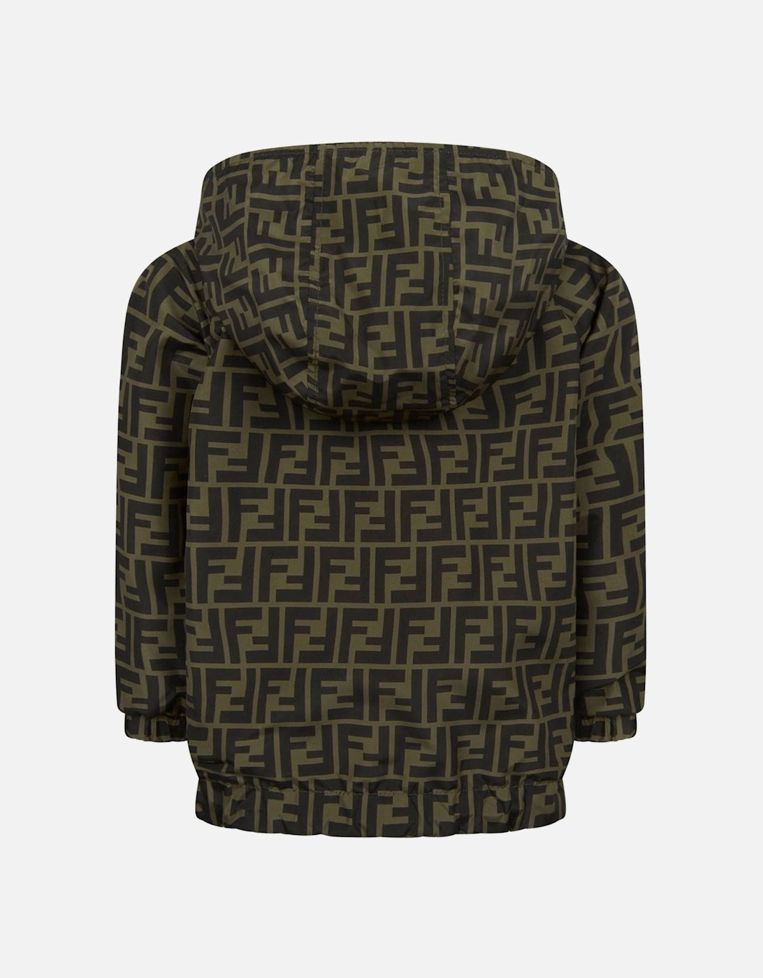 Kids Reversible FF K-Way Jacket in Black