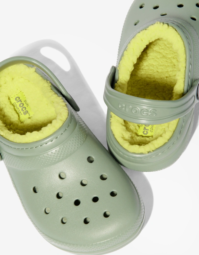 Kids Classic Lined Clog in Green