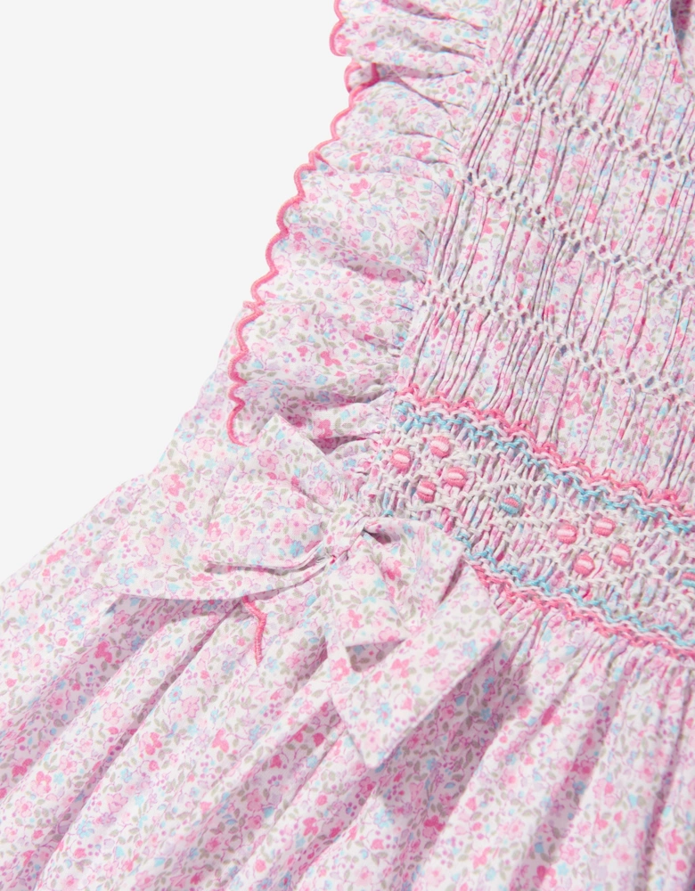 Girls Floral Dress in Pink