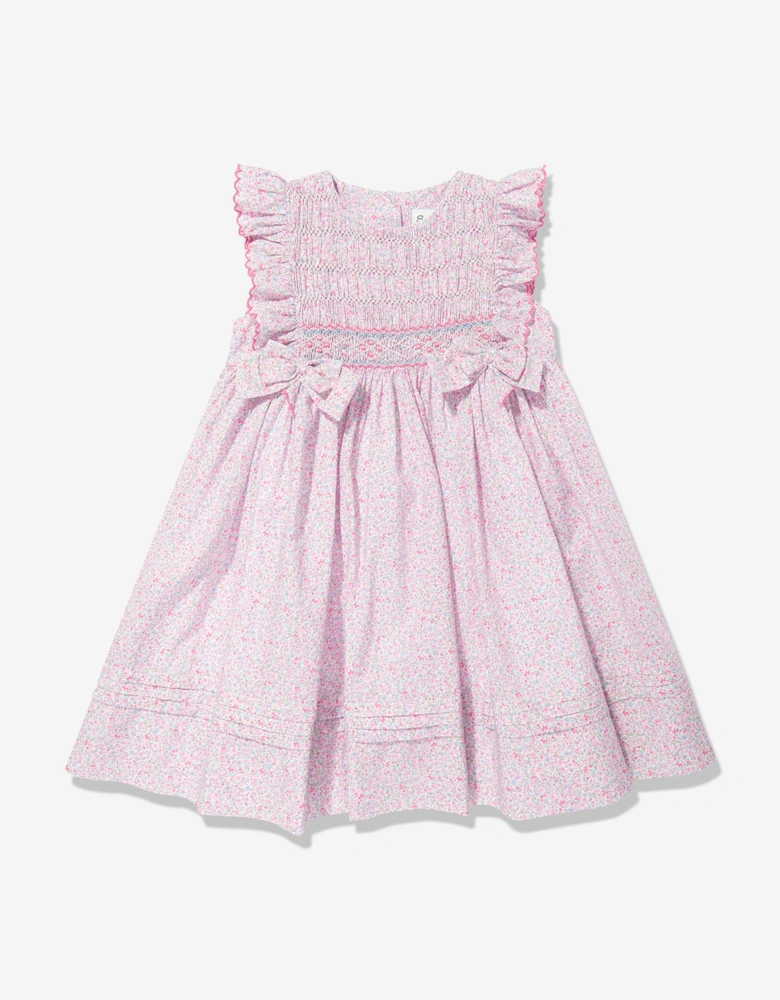 Girls Floral Dress in Pink