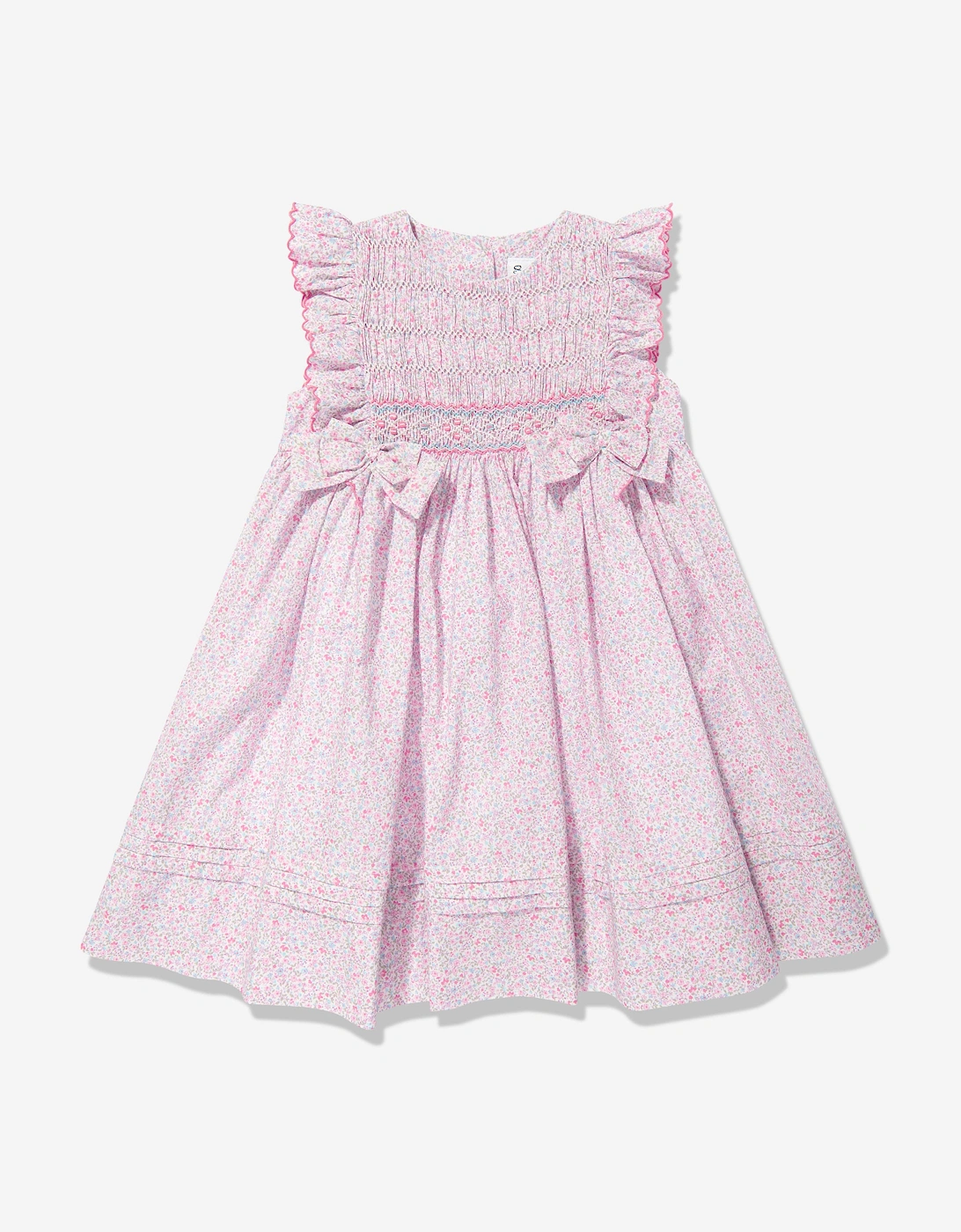 Girls Floral Dress in Pink, 5 of 4