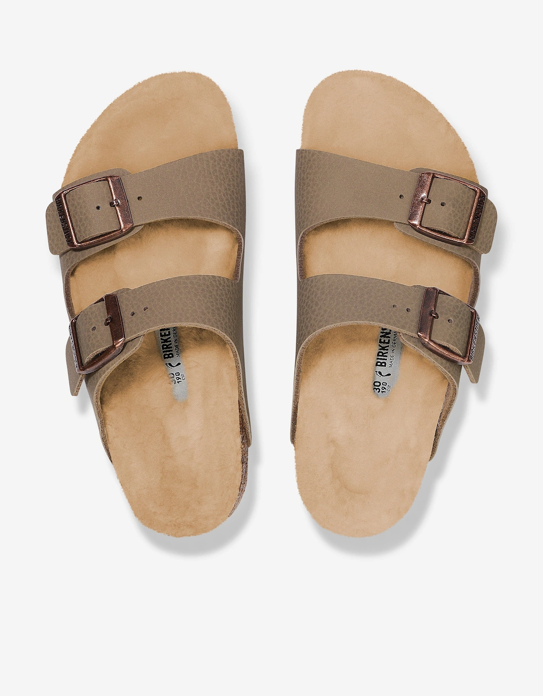 Kids Arizona Shearling Sandals in Beige