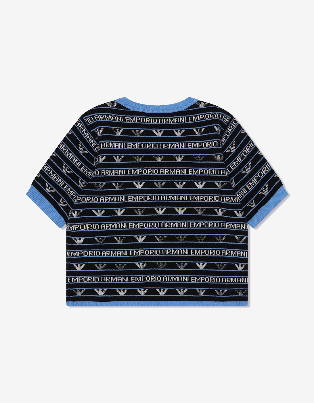 Girls Short Sleeve Logo Jumper In Navy