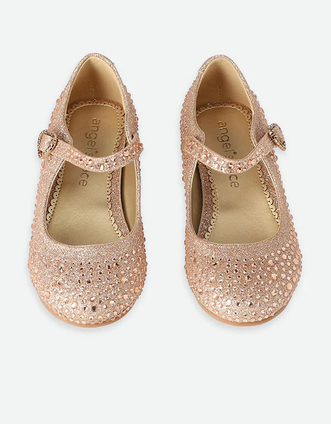 Angels Face Girls Lizzie Crystal Mary Jane Shoes in Pink